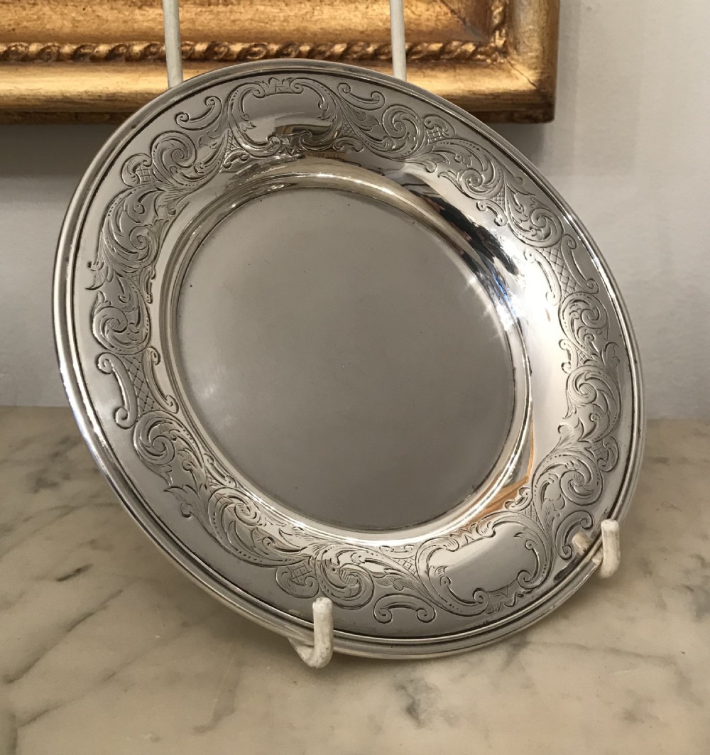 Quality Victorian Silver Card Tray