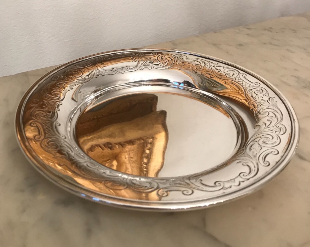 Quality Victorian Silver Card Tray View IV
