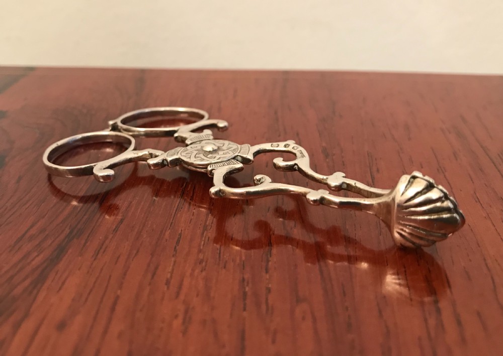 A Pair Victorian Silver Sugar Nips View III