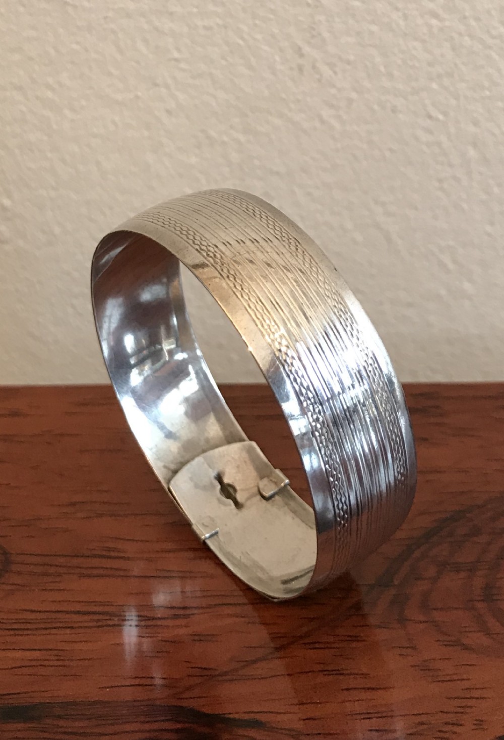 George VI Solid Silver Bangle, Chester 1944