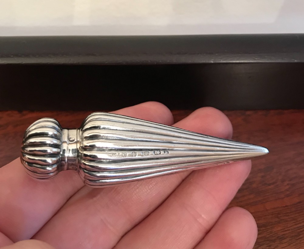 Victorian Silver Scent Bottle, 1885 View III