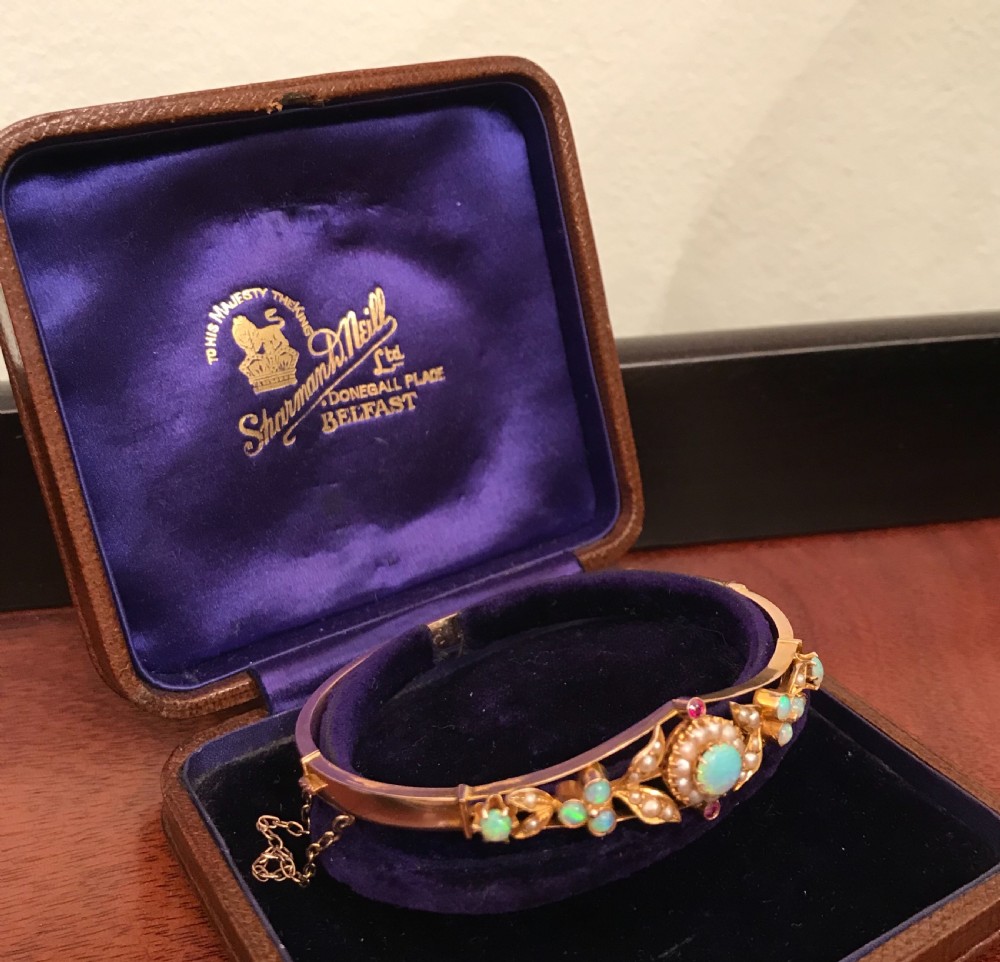 Stunning Edwardian Gold Bangle,  View II