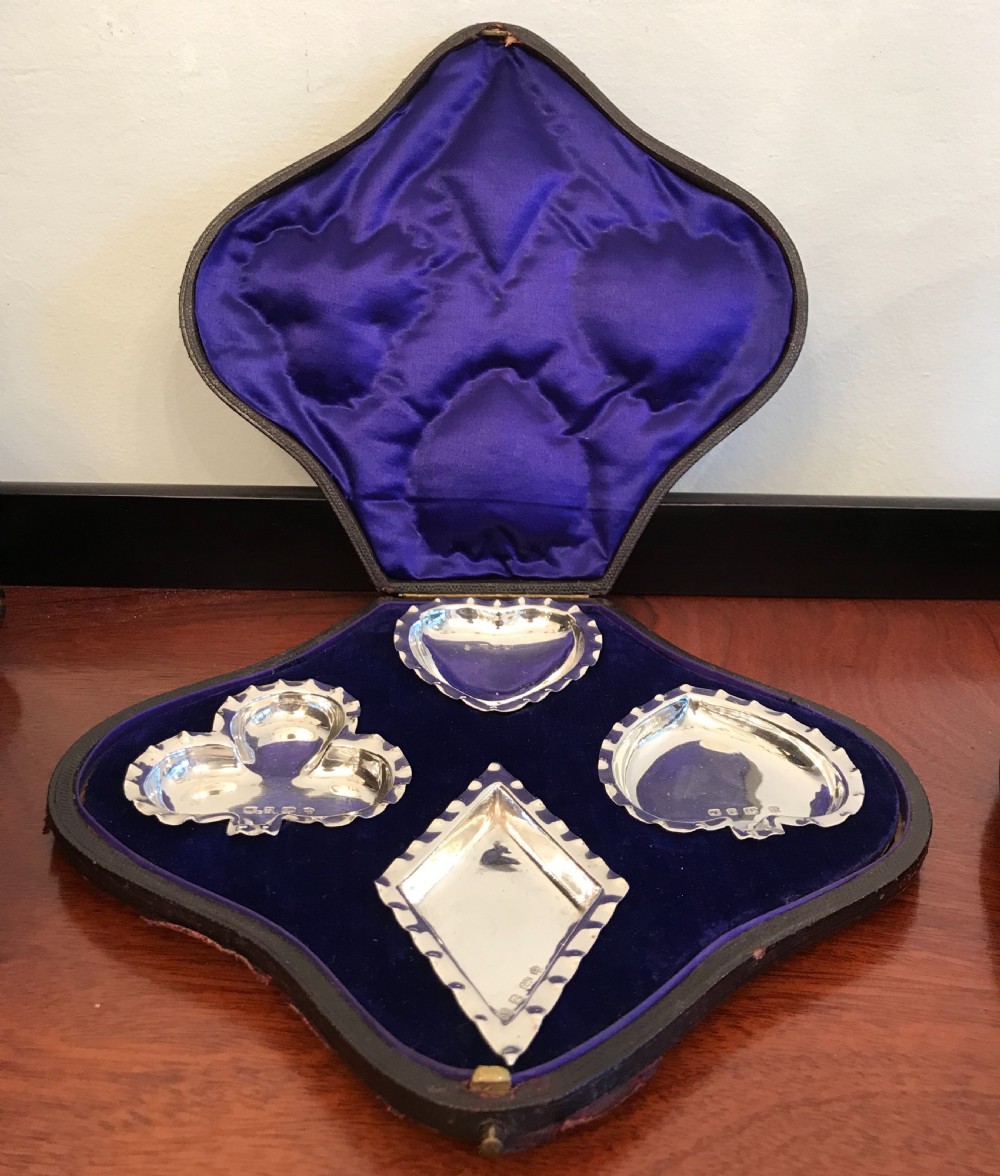 Set of Victorian Pin Trays by A J Zimmerman