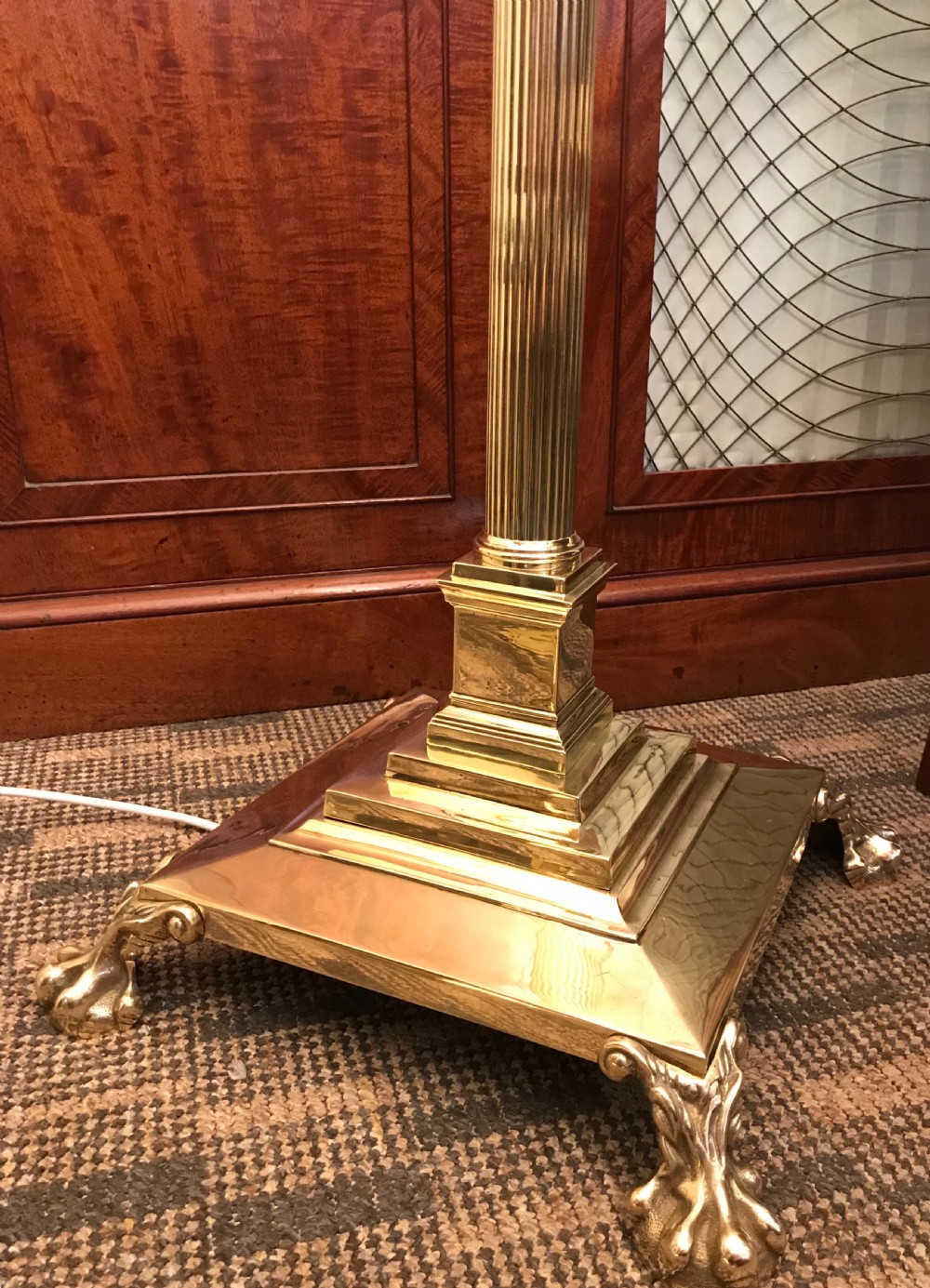Stunning Edwardian Brass Standard Lamp View XI