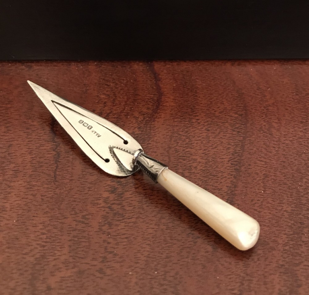 Silver & Mother of Pearl Bookmark