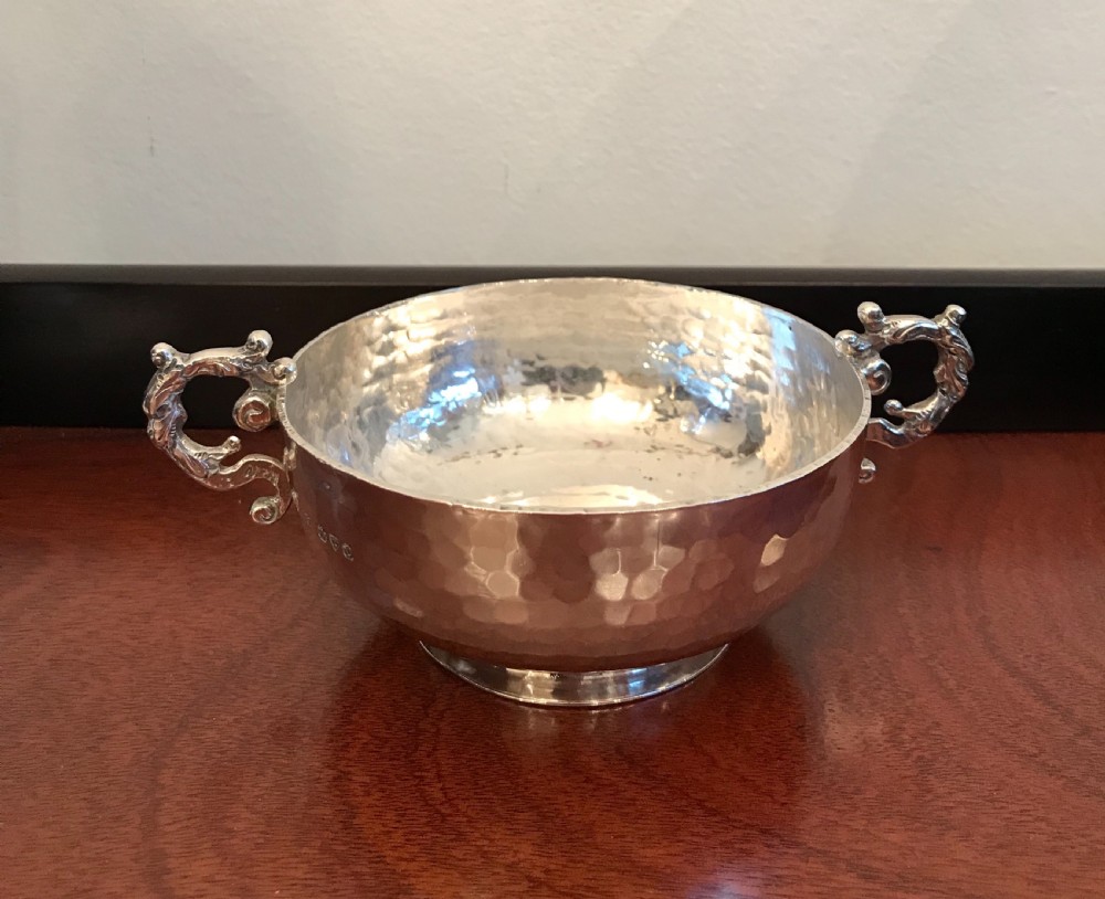 Arts & Crafts Silver Twin Handled Bowl View V
