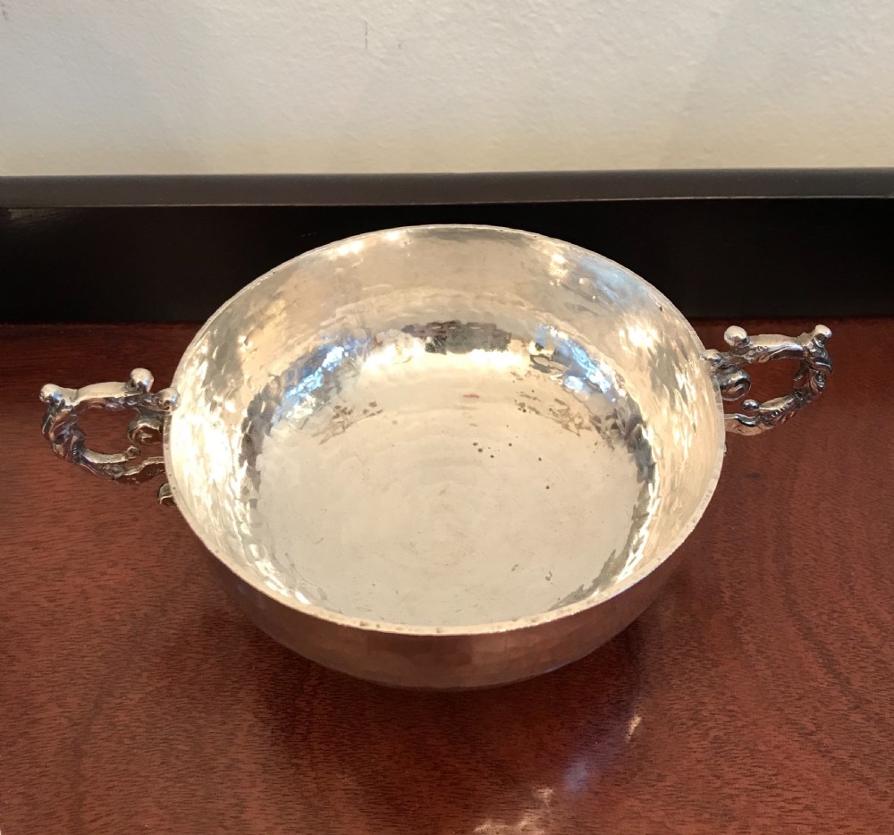 Arts & Crafts Silver Twin Handled Bowl View VII
