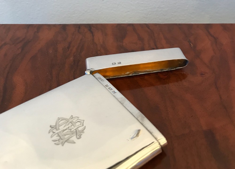 George V Silver Cushion Card Case View VIII