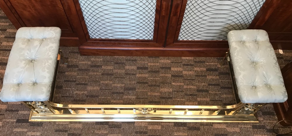 Stunning Edwardian Brass Club Fender View VIII