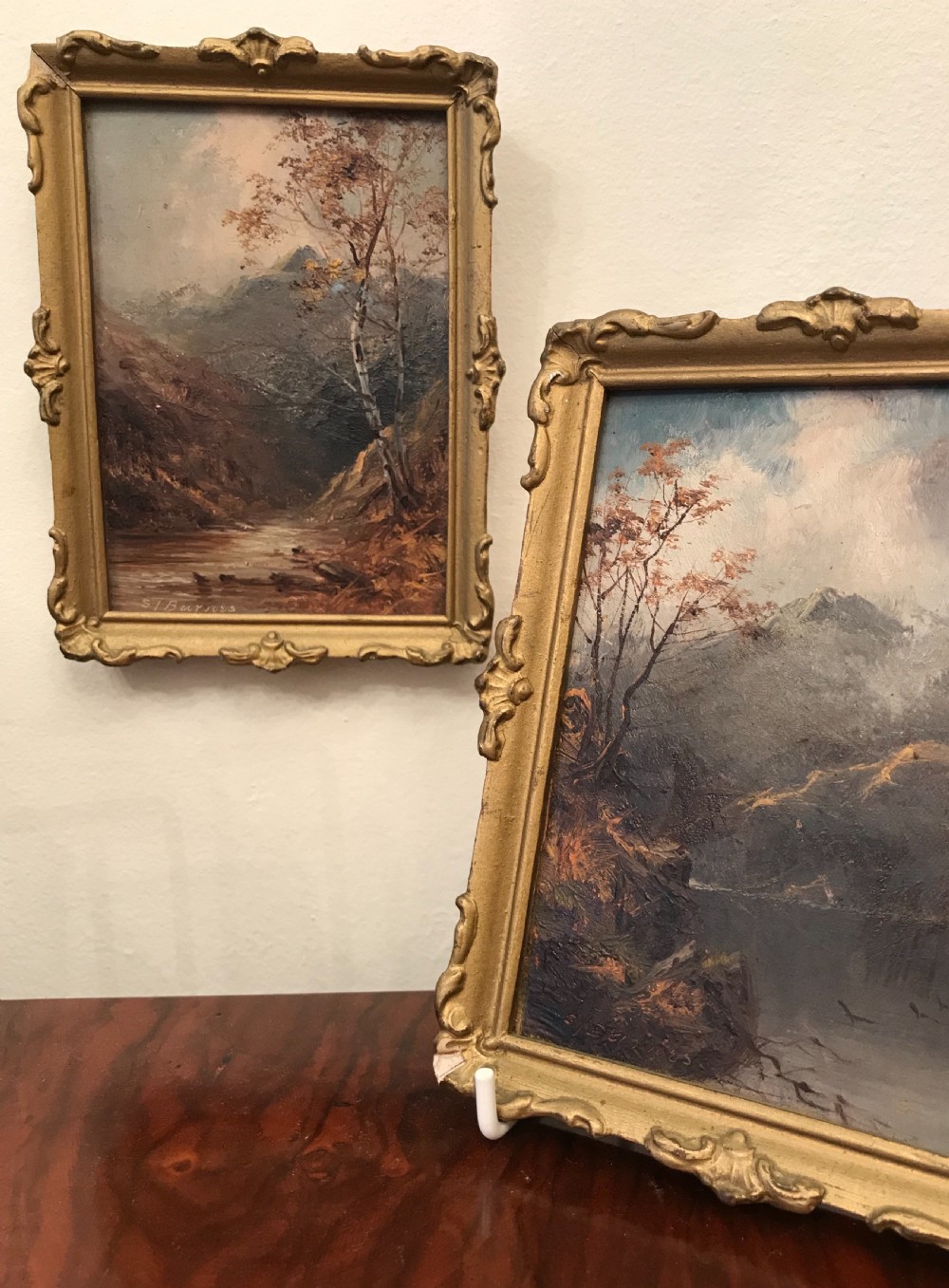 Pair of Victorian Oil Paintings by Samuel Barnes View IV