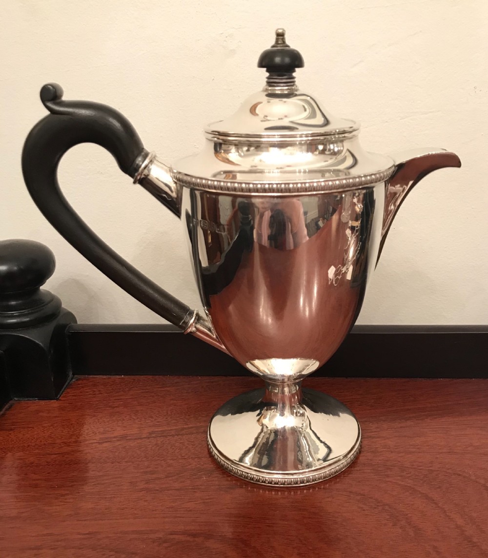 George V Silver Coffee Pot, Chester 1912 View IV