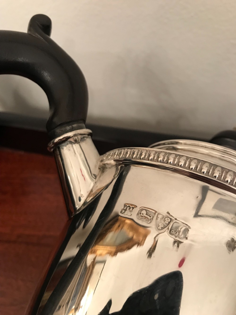 George V Silver Coffee Pot, Chester 1912 View V