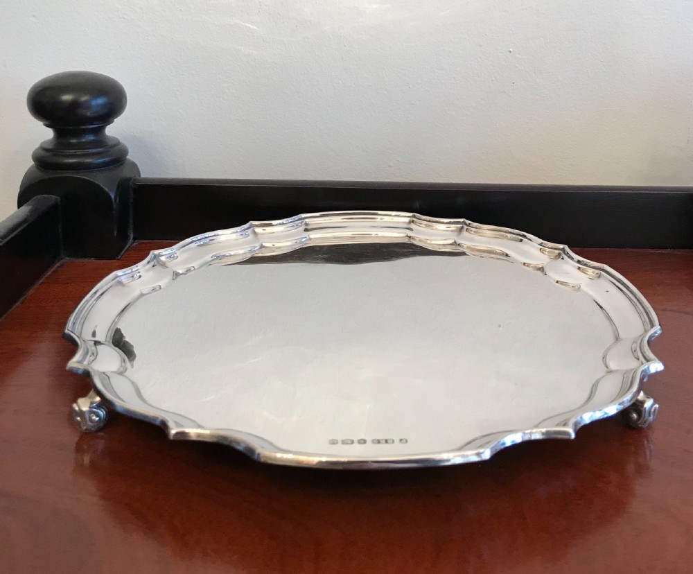 Solid silver salver, 468 grams