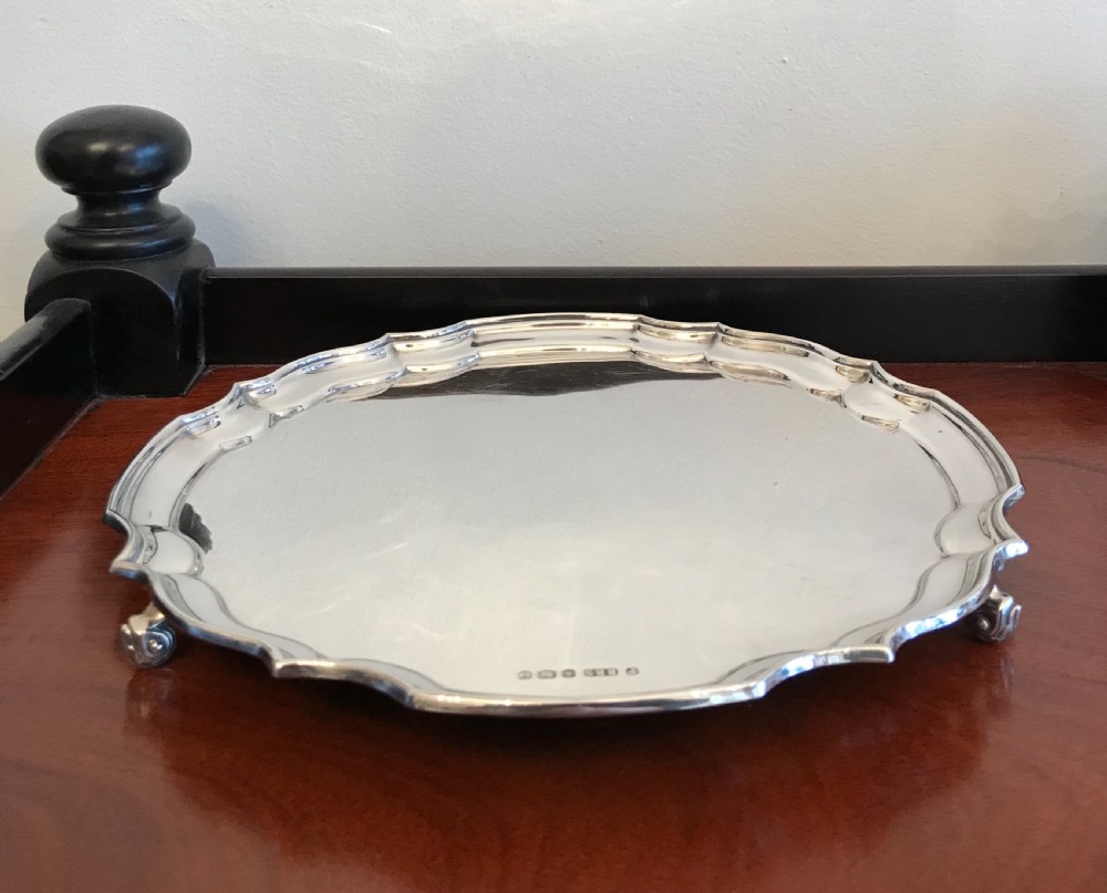 Solid silver salver, 468 grams View III