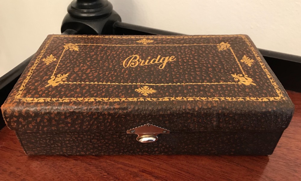 George V Silver Mounted Bridge Box & Cards View IV