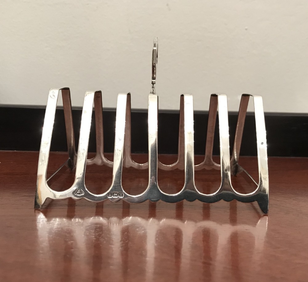 Fabulous Art Deco Silver Toast Rack View III