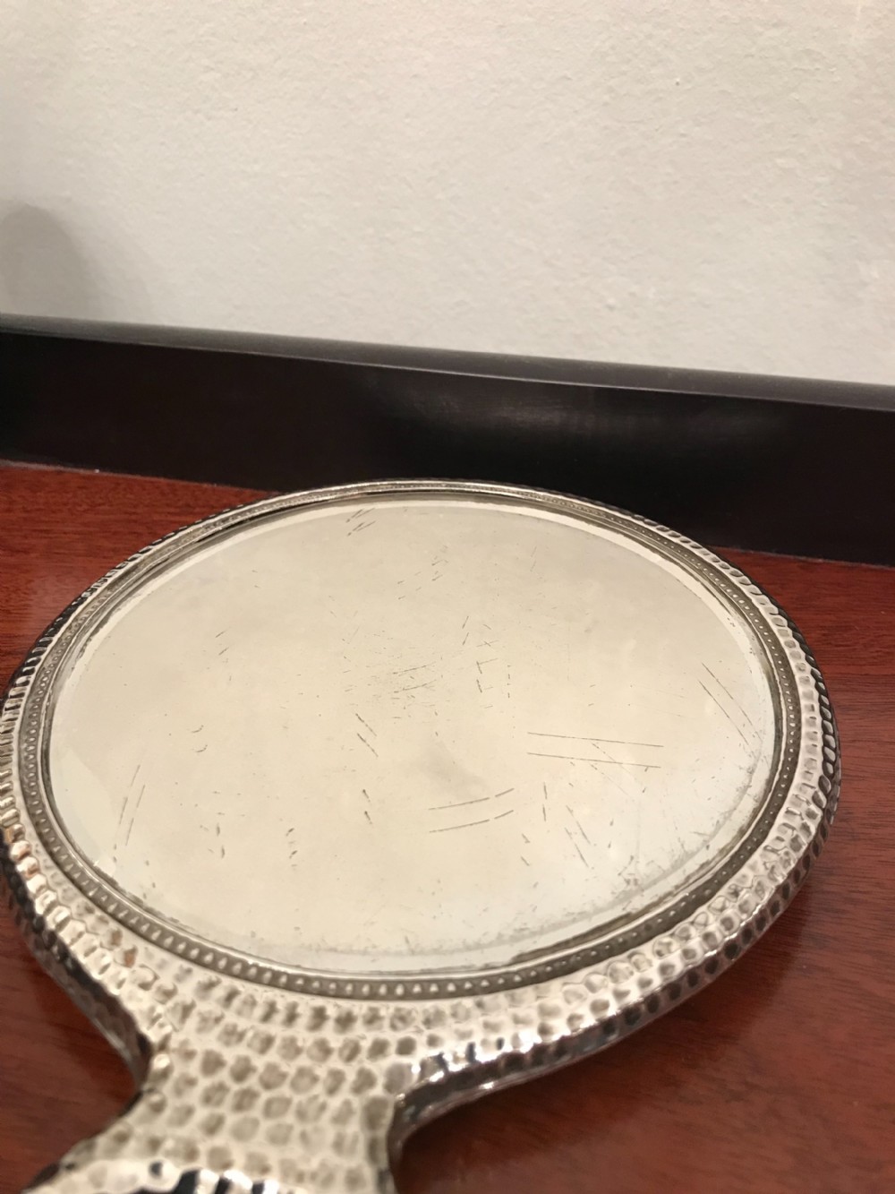 Edwardian Silver Hand Mirror View IV