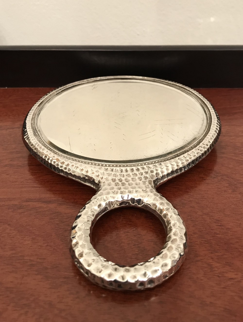 Edwardian Silver Hand Mirror View V