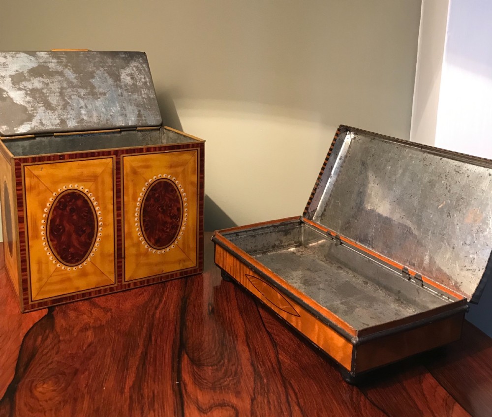 Pair Early 20th Century Biscuit Tins View VI
