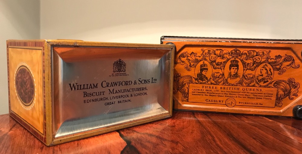 Pair Early 20th Century Biscuit Tins View VIII