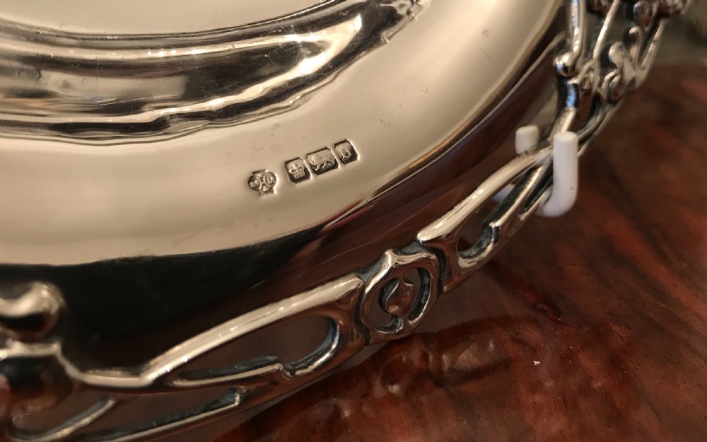Stunning Art Nouveau Silver Bowl View V