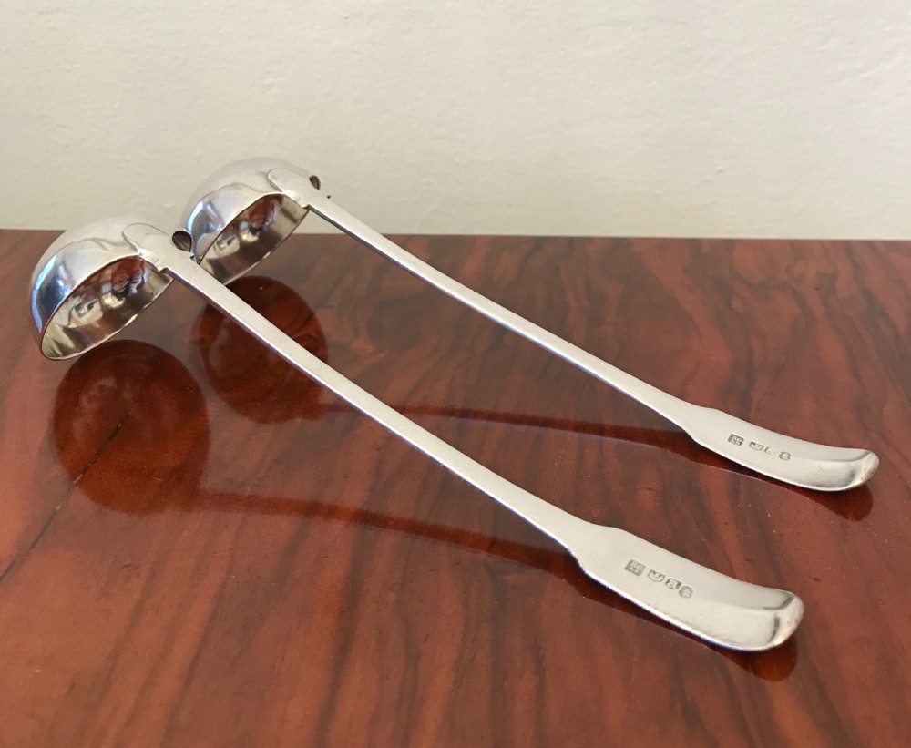 Pair Georgian Scottish Silver Toddy Ladles View IV