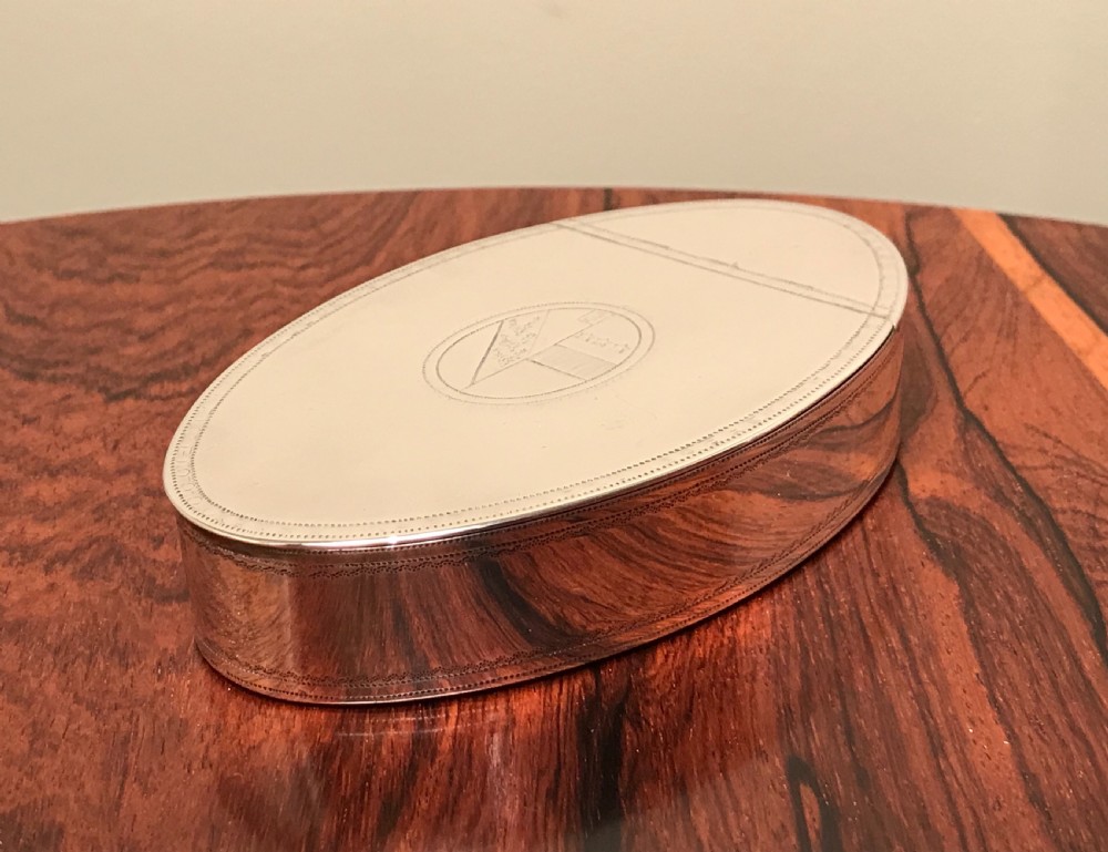 Large George III Silver Table Snuff Box by Phipps & Robinson View VI