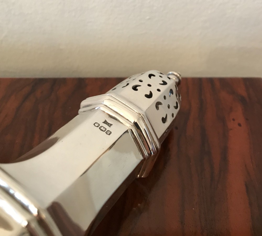 George V Silver Sugar Caster by Walker & Hall View IV