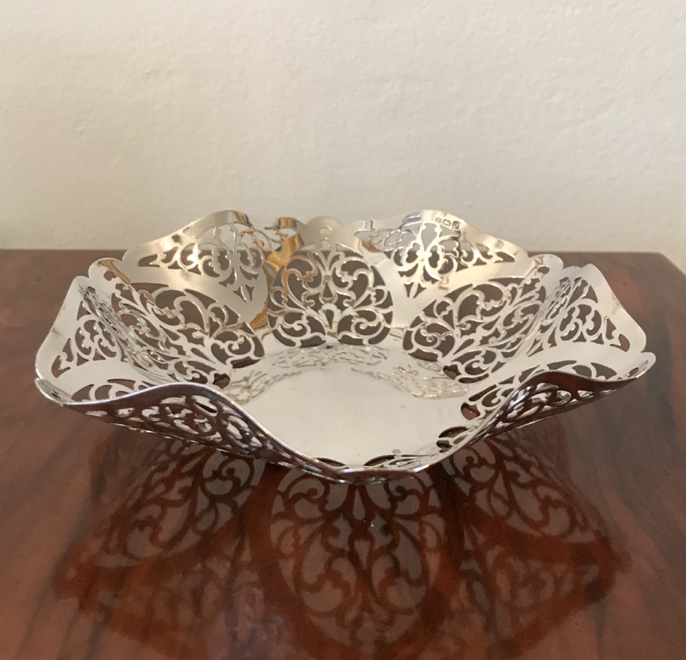 George V Silver Bon Bon Basket  View II