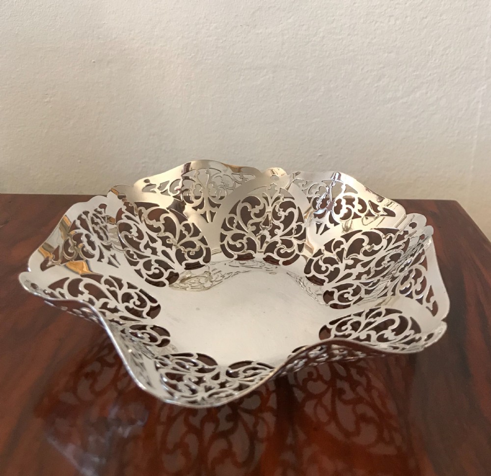 George V Silver Bon Bon Basket  View III