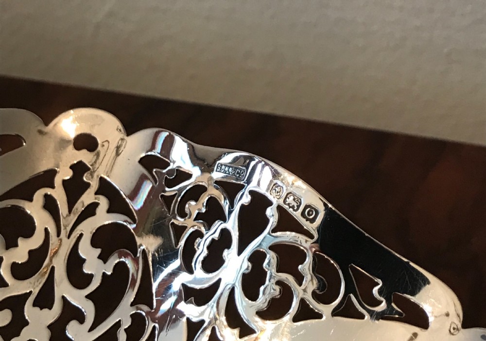 George V Silver Bon Bon Basket  View IV