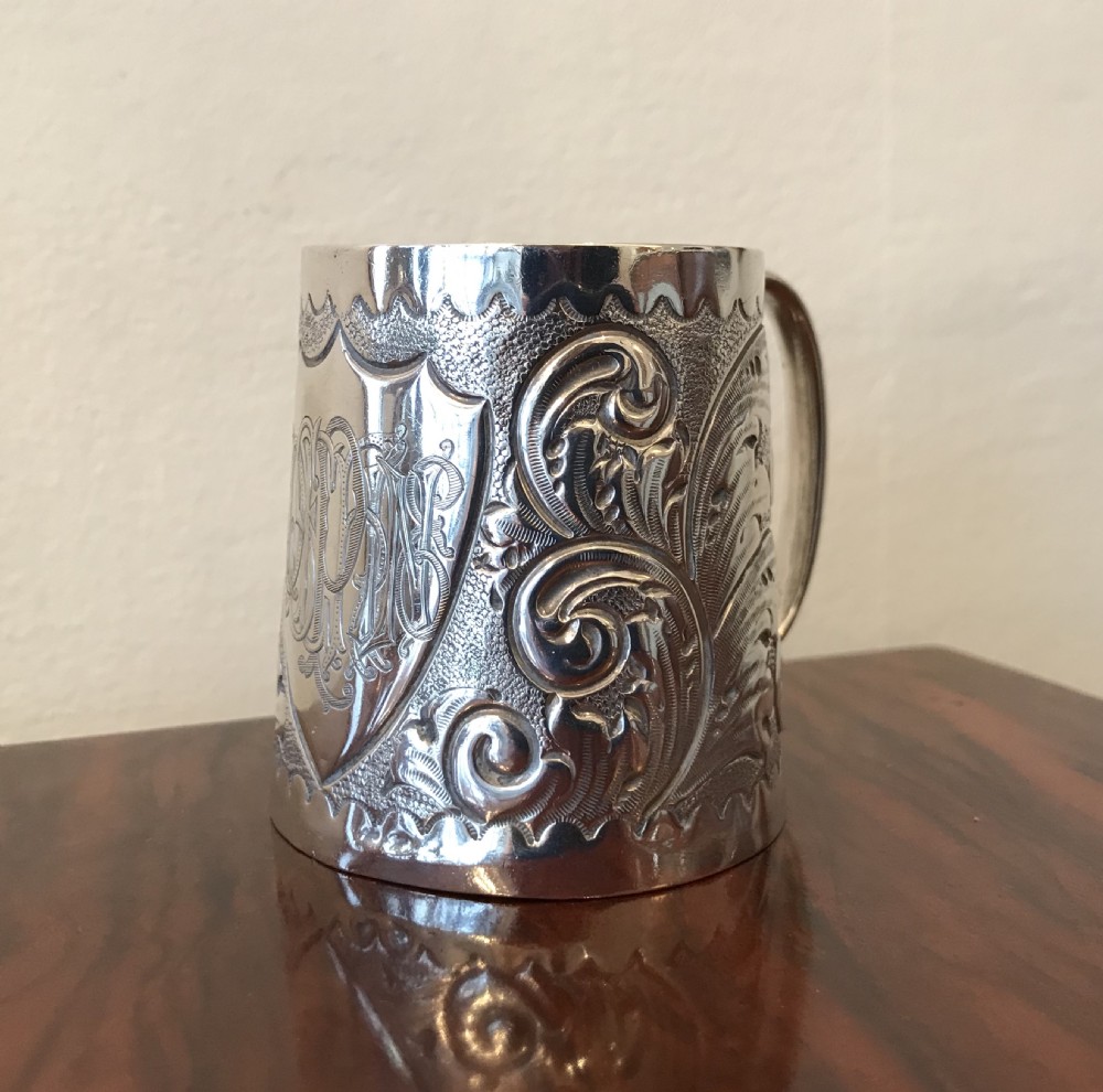 Edwardian Silver Christening Mug, 1903 View II