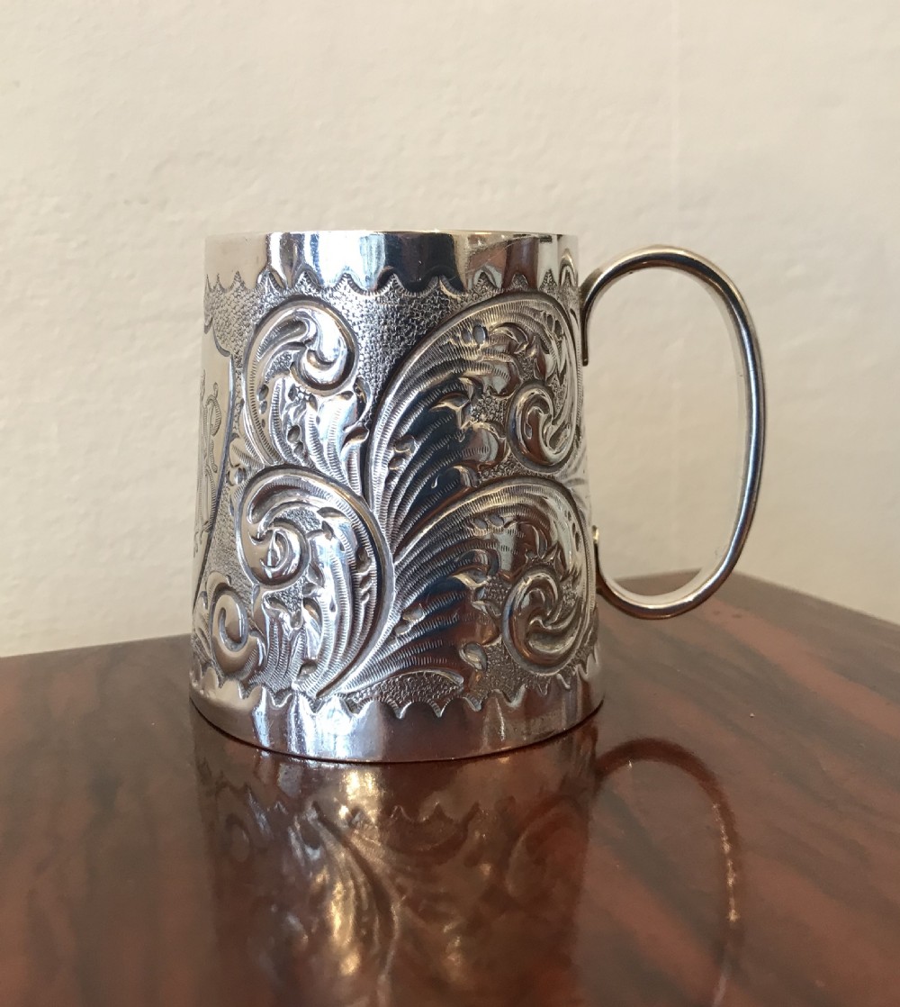 Edwardian Silver Christening Mug, 1903 View III