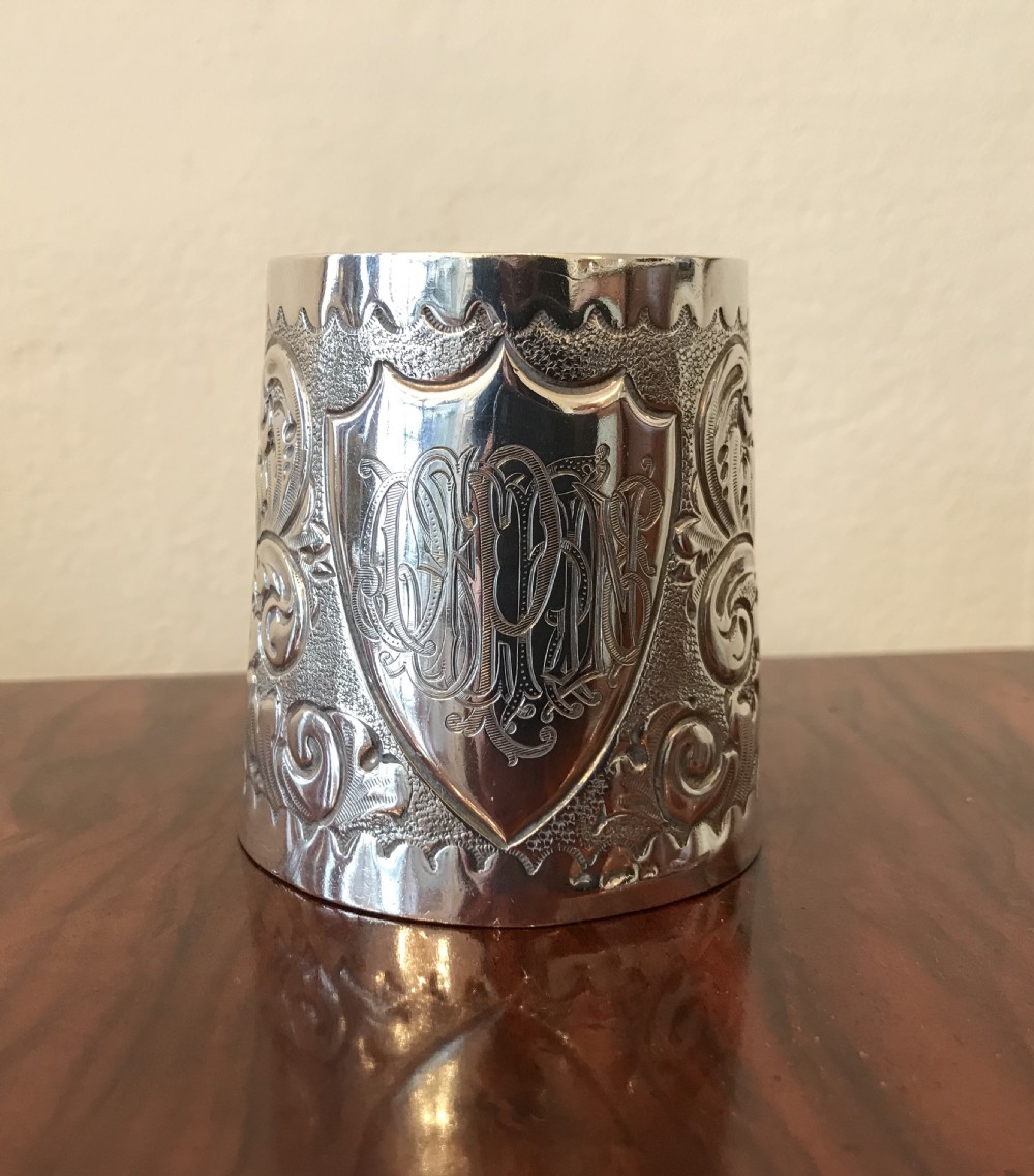Edwardian Silver Christening Mug, 1903 View IV
