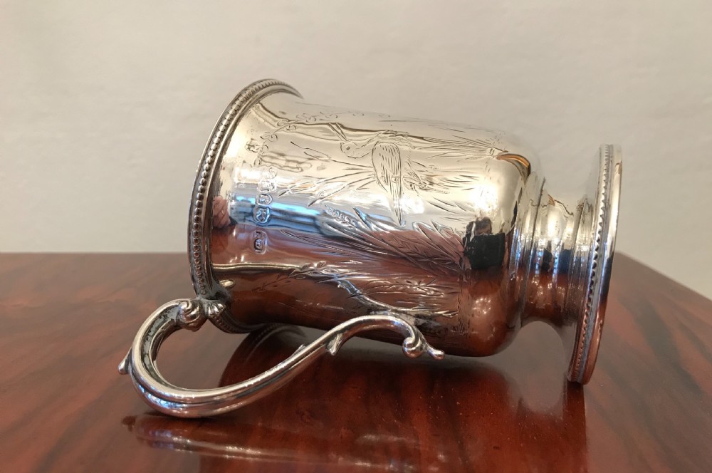 Victorian Silver Christening Mug View III