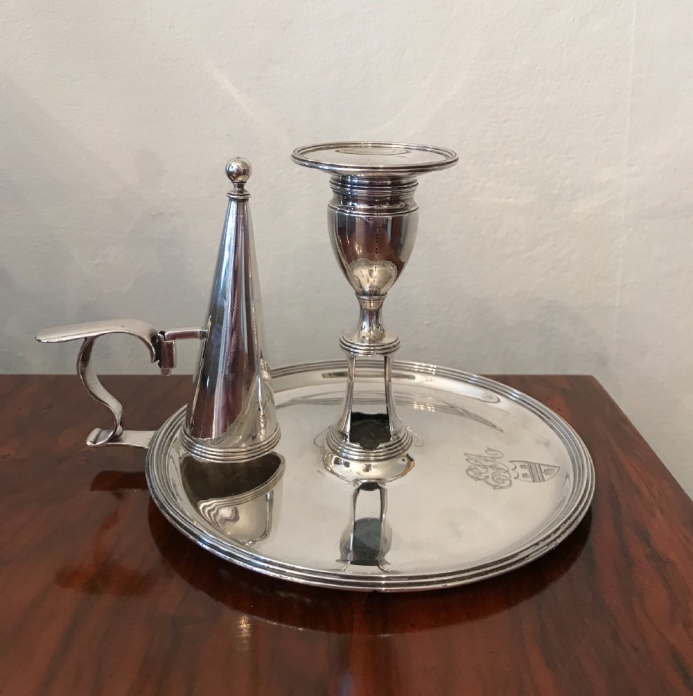 George III Silver Chamberstick by William Bennett  View IV