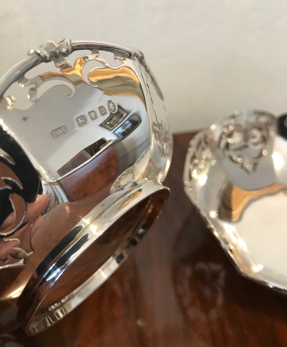 Pair George V Silver Jubilee Bon Bon Dishes, 1935 View VI