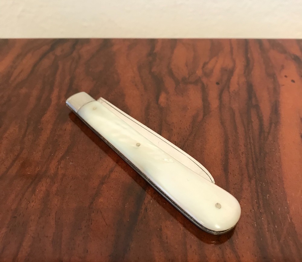 Victorian Silver & Mother of Pearl Fruit Knife View III
