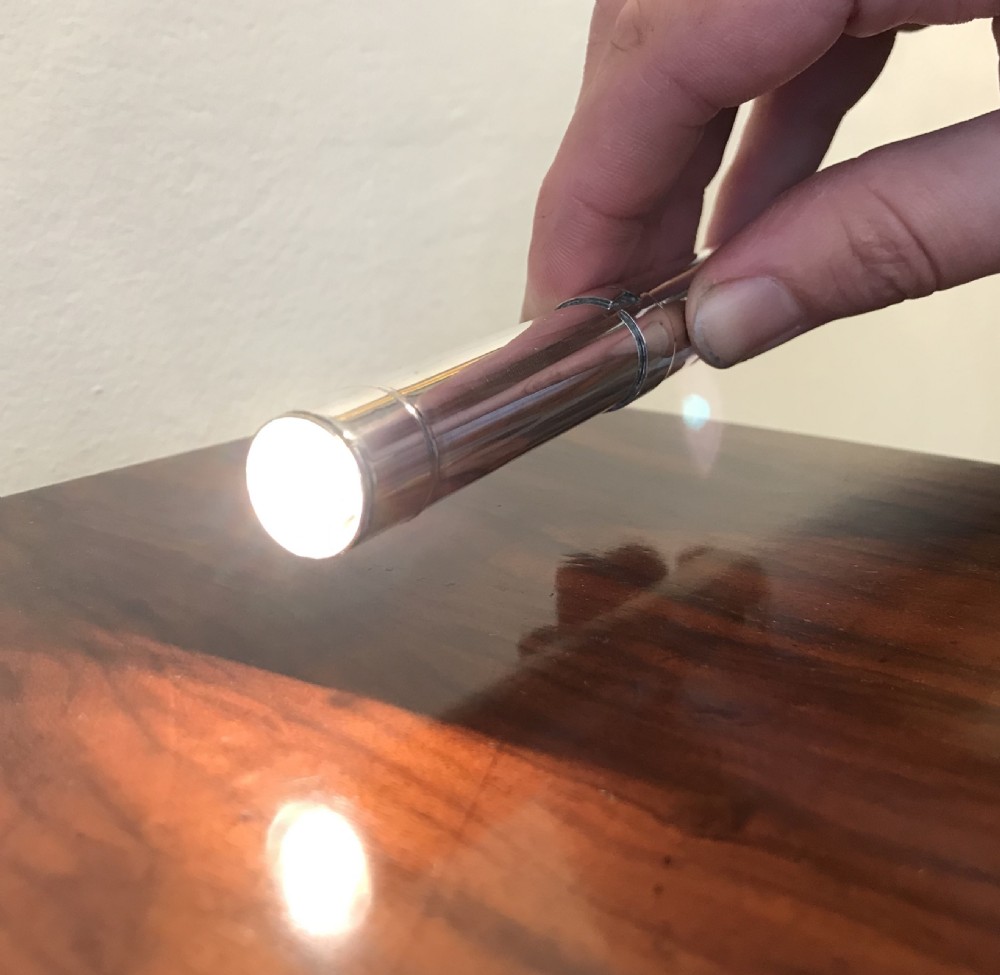 Rare Solid Silver Doctors Torch, 1940 View VII