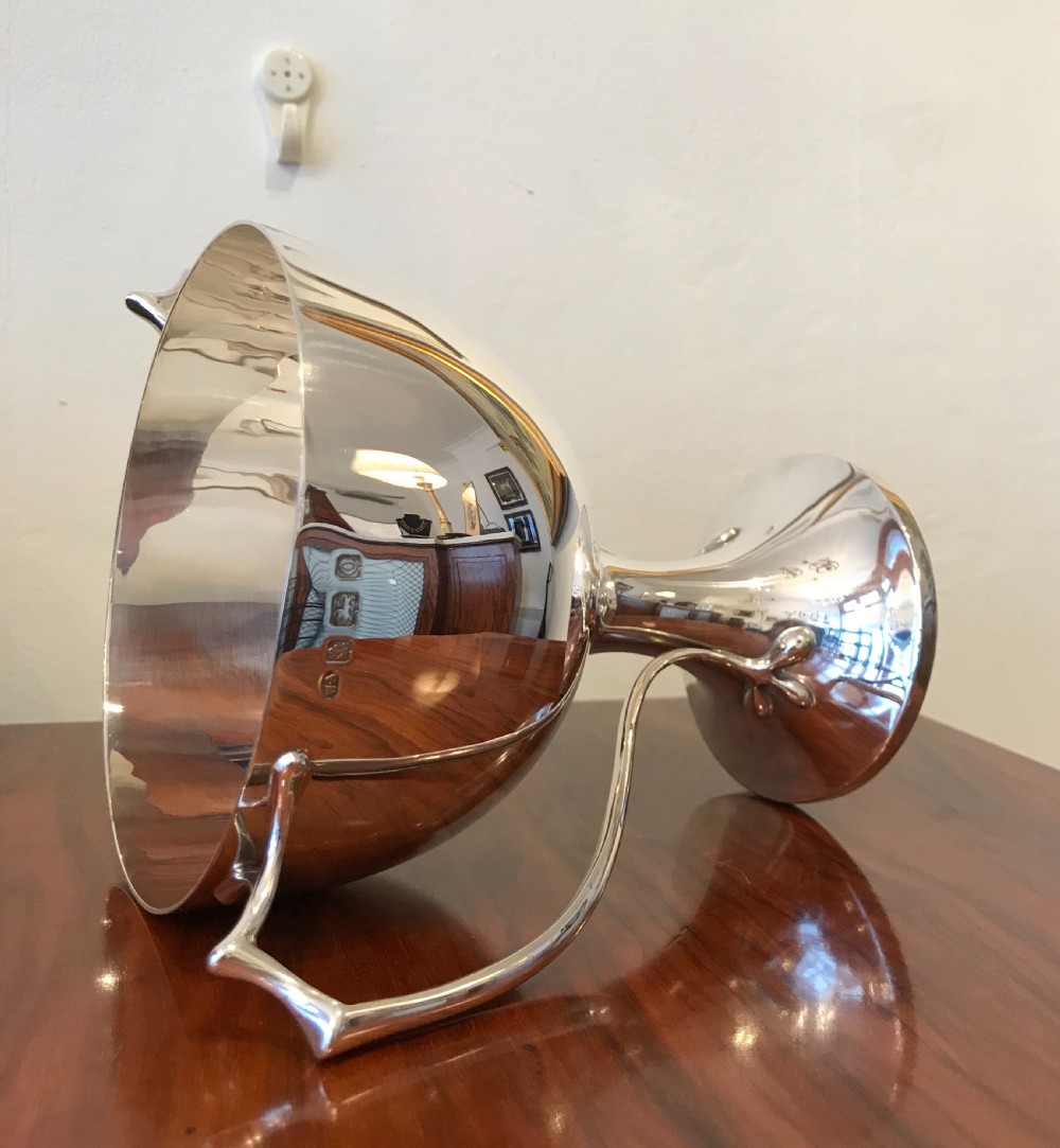 Stunning Art Nouveau Silver Bowl View VI