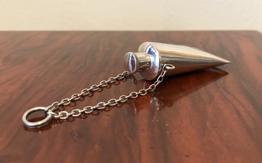 Rare Solid Silver Paint Tube Scent Bottle, Chester 1888 View VII