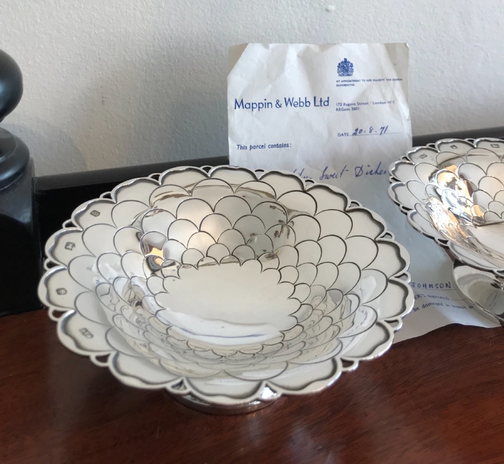 Fabulous Pair of Bon Bon Dishes, Mappin & Webb View II