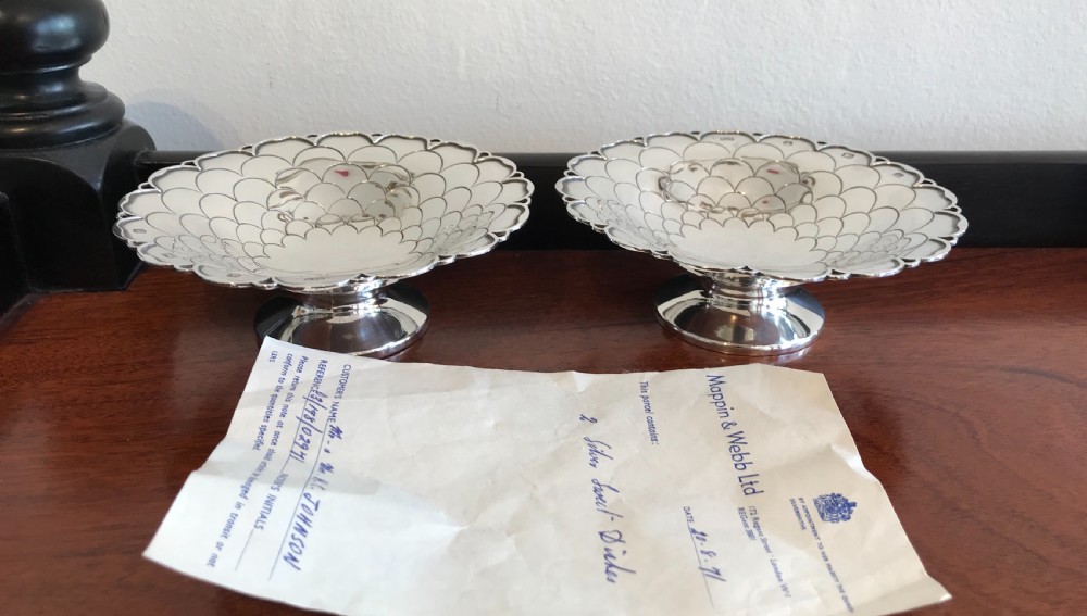 Fabulous Pair of Bon Bon Dishes, Mappin & Webb View VI