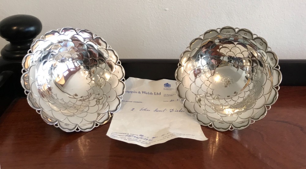 Fabulous Pair of Bon Bon Dishes, Mappin & Webb View VII