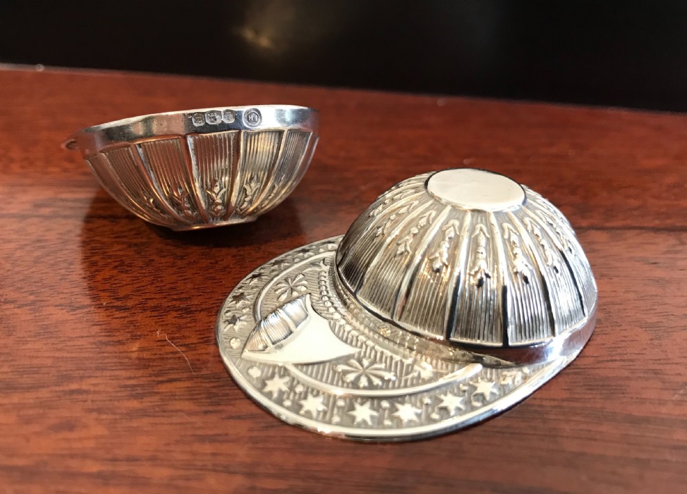 Pair of Silver Jockey Cap Caddy Spoons View IV