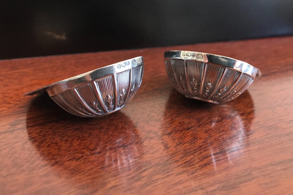 Pair of Silver Jockey Cap Caddy Spoons View V