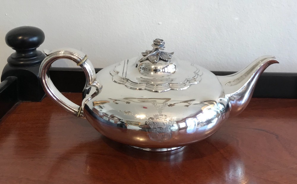 George IV Silver Teapot, 1828 View VI