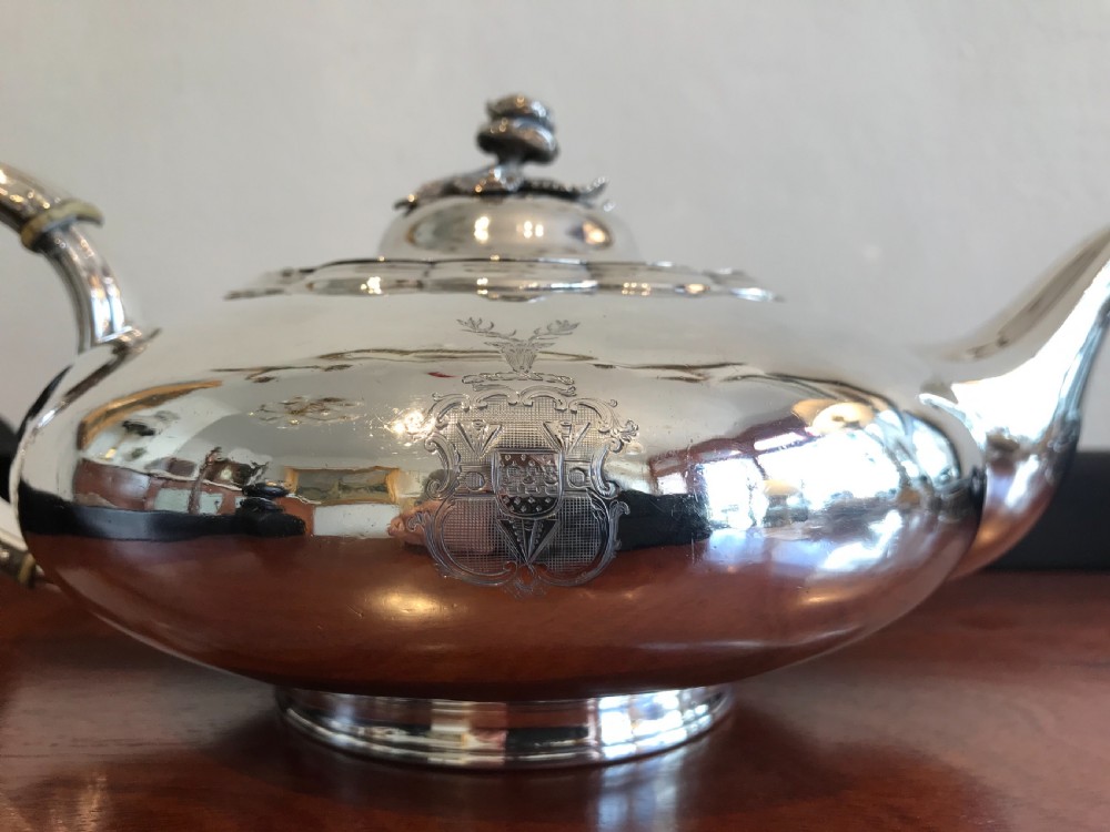 George IV Silver Teapot, 1828 View VIII