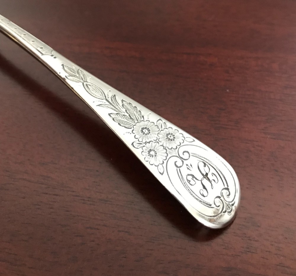 Georgian Silver Berry Spoon, 1796 View II