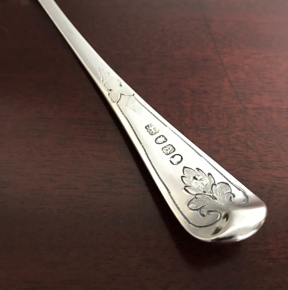 Georgian Silver Berry Spoon, 1796 View VI